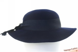 Low ladies hat HTB dark blue felt 56