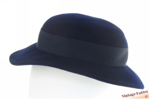 Low ladies hat HTB dark blue felt 56