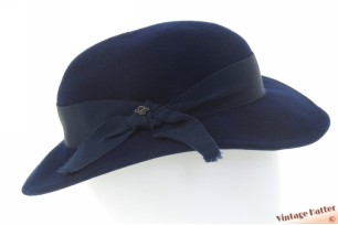 Low ladies hat HTB dark blue felt 56