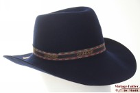 Dameshoed Sondre donker blauw wolvilt 57 Dameshoed Sondre donker blauw wolvilt 57