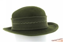 Dameshoed Walther Korschatz groen haarvilt 55 (S)