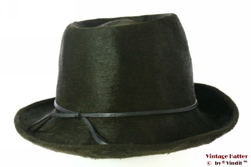 Dameshoed donker groen haarvilt 57