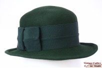 Dameshoed Marianne Willer groen vilt 55 (S)