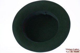 © VintageHatter.com | d-6009-55-5 Dameshoed Marianne Willer groen vilt 55 (S) Dameshoed Marianne Willer groen vilt 55 (S)