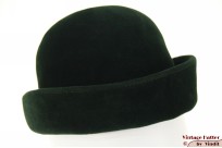 Ladies hat green velour 55 (S) Ladies hat green velour 55 (S)