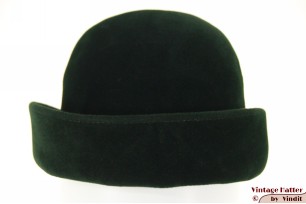 Dameshoed groen velour 55 (S)