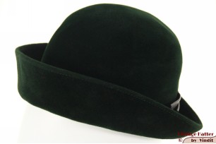 Dameshoed groen velour 55 (S)