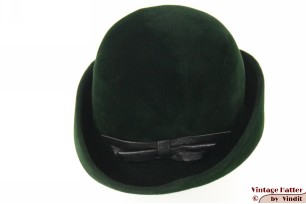 Dameshoed groen velour 55 (S)