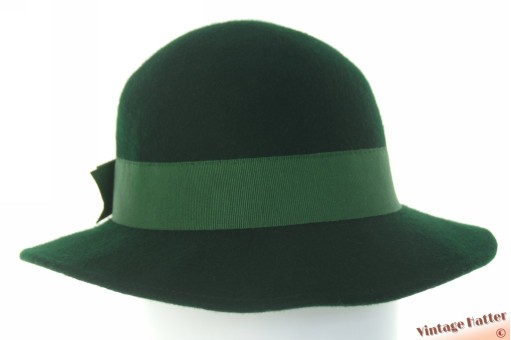 Dameshoed donker groen vilt 56 Dameshoed donker groen vilt 56