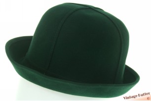 High ladies hat Antilope green brushed felt 56