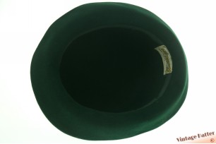 High ladies hat Antilope green brushed felt 56
