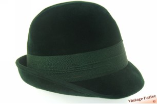© VintageHatter.com | d-6009-56-9 Ladies hat Zapf Hut Austria green velour 56 Ladies hat Zapf Hut Austria green velour 56