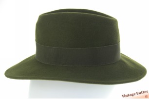 Dames gleufhoed groen vilt 55 (S)