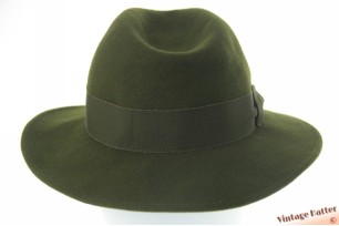 Dames gleufhoed groen vilt 55 (S)