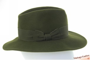 Dames gleufhoed groen vilt 55 (S)