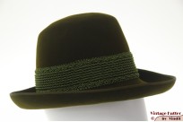 Tiroler ladies hat Hückel dark green brushed felt 56