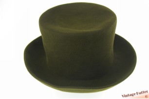 Hoge dameshoed Escada by Margaretha Ley groen vilt 57