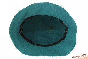 © VintageHatter.com | d-6033-55-2 Dameshoed turkoise zacht haarvilt 55 (S) Dameshoed turkoise zacht haarvilt 55 (S)