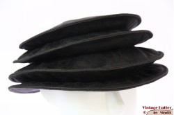 Ladies Pagode-hat The Madhatter blackish grey faux leather 54-57 [New]