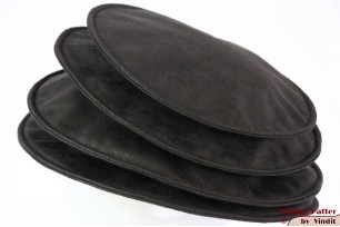 Ladies Pagode-hat The Madhatter blackish grey faux leather 54-57 [New]