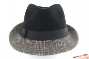 Dames trilby recent model zwart en rozig grijs 57
