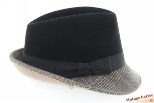 Dames trilby recent model zwart en rozig grijs 57