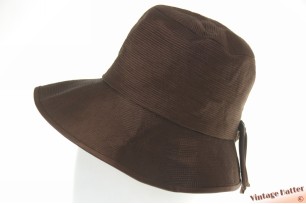 © VintageHatter.com | d-8014-55-10 Ladies hat Paschen Modelle brown flexible satin 55-56 Ladies hat Paschen Modelle brown flexible satin 55-56
