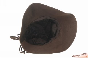 © VintageHatter.com | d-8014-55-10 Ladies hat Paschen Modelle brown flexible satin 55-56 Ladies hat Paschen Modelle brown flexible satin 55-56
