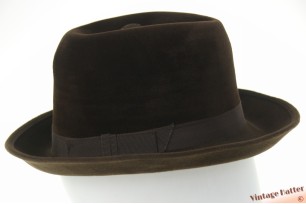 Ladies hat B. Fléchet brown velvet 55 (S)