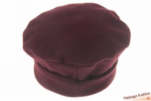 Flexible ladies winterhat MABP aubergine brown woolmix 58-59