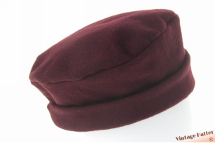 Flexible ladies winterhat MABP aubergine brown woolmix 58-59