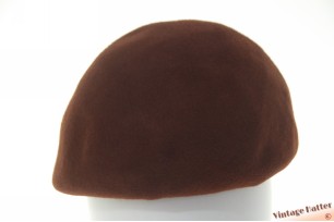 Kleine dameshoed bruin vilt 54-55 (XS-S)