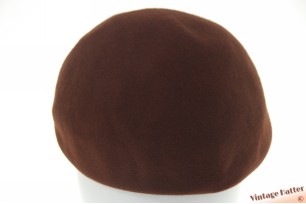 Kleine dameshoed bruin vilt 54-55 (XS-S)