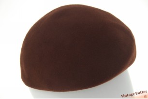 Kleine dameshoed bruin vilt 54-55 (XS-S)