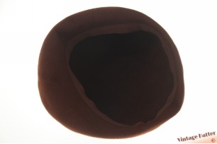 Kleine dameshoed bruin vilt 54-55 (XS-S)