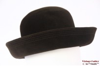 Dameshoed donker bruin velour 56