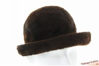 Dameshoed donker bruin zacht haarvilt 54 (XS)