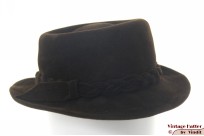 Ladies hat dark brown velour 56 Ladies hat dark brown velour 56