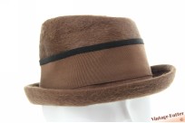 Asymmetrische dameshoed Alpina bruin zacht haarvilt 53,5 (XXS)