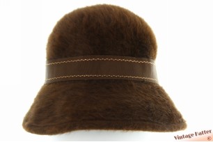 © VintageHatter.com | d-8028-55-13 Dameshoed Kangol bruin angora 54-56 (S) Dameshoed Kangol bruin angora 54-56 (S)