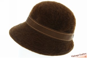 © VintageHatter.com | d-8028-55-13 Dameshoed Kangol bruin angora 54-56 (S) Dameshoed Kangol bruin angora 54-56 (S)