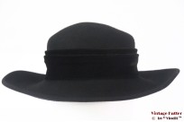 Ladies hat Canda wide black felt 57  Ladies hat Canda wide black felt 57