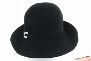Ladies hat black velvet 53-54 (XXS)