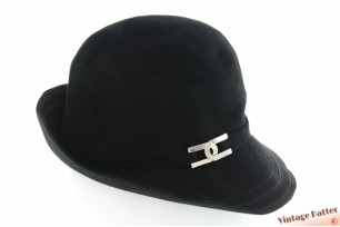 Ladies hat black velvet 53-54 (XXS)