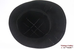 Ladies hat black velour with laces 54 (XS)