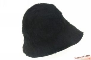 © VintageHatter.com | d-9005-54-15 Dameshoed zwart lapin fur (konijn) 54 (XS) Dameshoed zwart lapin fur (konijn) 54 (XS)