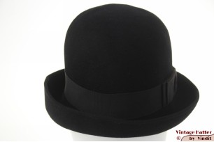 Ladies hat Tonak black sof flexible felt 55 (S)