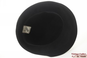 Ladies hat Tonak black sof flexible felt 55 (S)