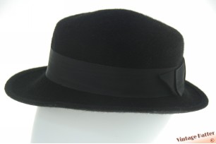 Ladies hat CAPO black short furfelt 55,5 (S)