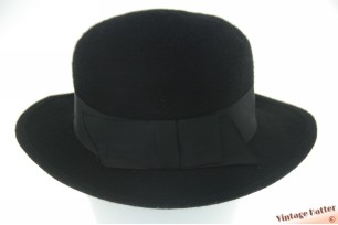 Ladies hat CAPO black short furfelt 55,5 (S)